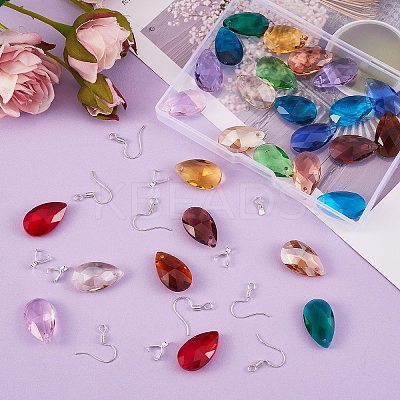 DIY Colorful Dangle Earring Making Kits DIY-SZ0003-46-1