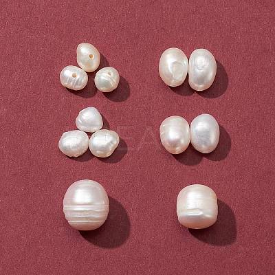 4 Styles Natural Cultured Freshwater Pearl Beads SHEL-FS0001-04-1