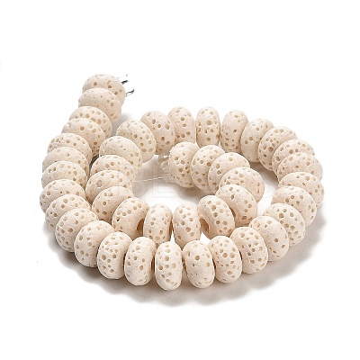 Natural Lava Rock Dyed Beads Strands G-L586-B02-14-1