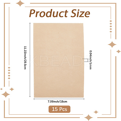 15Pcs Felt Non Woven Fabric DIY-SP0003-93B-1