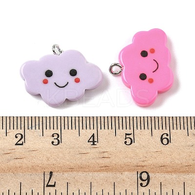 Opaque Resin Pendants RESI-Z038-13P-1