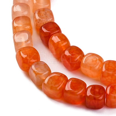 Natural Dragon Veins Agate Beads Strands G-G177-E08-01-1
