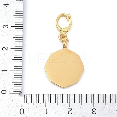 304 Stainless Steel Enamel Pendant Decoration STAS-S168-01G-03-1
