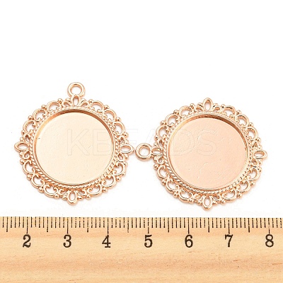 Zinc Alloy Pendant Settings for Cabochon & Rhinestone LS-PALLOY-A15290-RG-LF-1