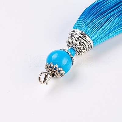 Polyester Tassel Big Pendant Decoration AJEW-WH0045-B03-1