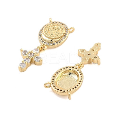 Brass Pave Cubic Zirconia Pendants KK-U009-09E-G-1