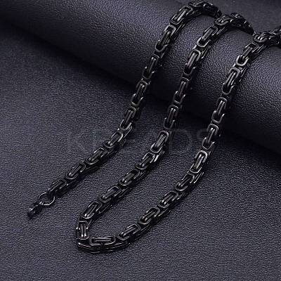 Stainless Steel Byzantine Chains Necklaces for Men FS-WG56795-167-1