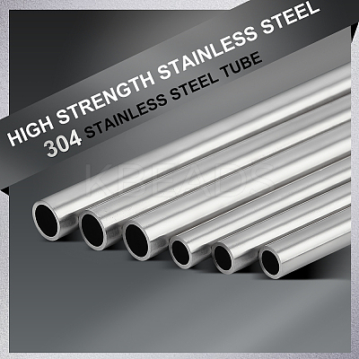 8Pcs 2 Style 304 Stainless Steel Hollow Bars FIND-BC0005-57-1