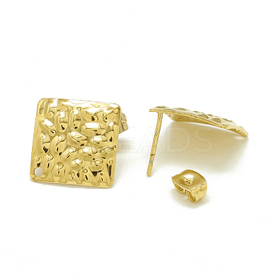 304 Stainless Steel Stud Earring Findings STAS-Q225-01G-1