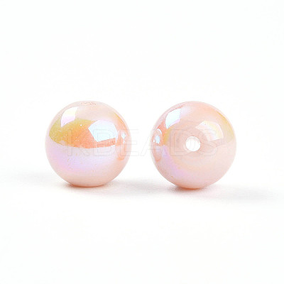 Electroplate Pearlized Glass Pearl Beads EGLA-T021-14C-08-1
