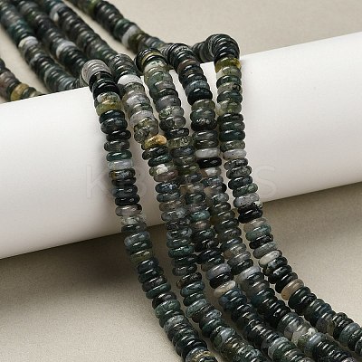 Natural Moss Agate Beads Strands G-NH0062-A01-01-1