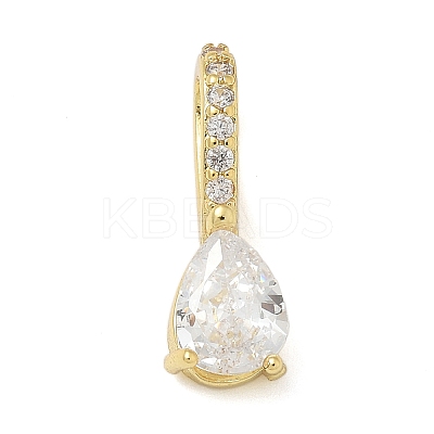 Brass Micro Pave Cubic Zirconia Pendants X-KK-U050-05G-02-1