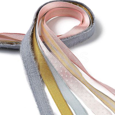 18 Yards 6 Colors Polyester Ribbon SRIB-C001-B01-1