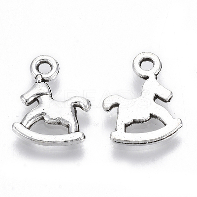 Tibetan Style Alloy Charms TIBE-N010-25AS-RS-1