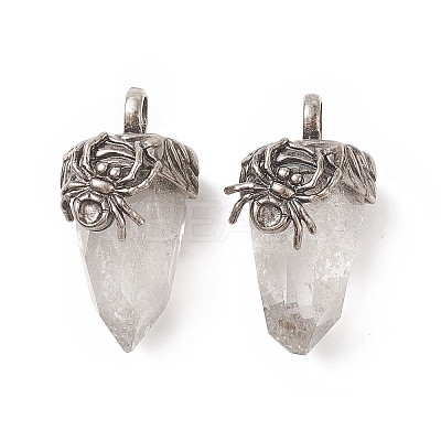 Natural Quartz Crystal Pendants G-C051-03C-1