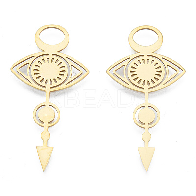 201 Stainless Steel Pendants STAS-N090-LA949-2-1