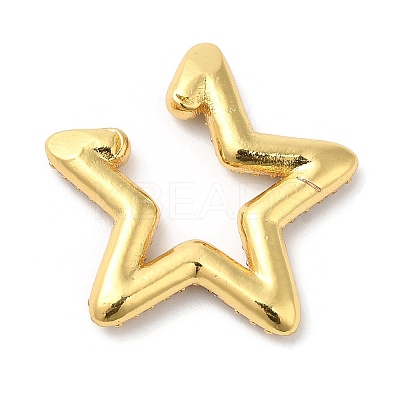 Crystal Rhinestone Star Cuff Earrings EJEW-D059-06G-02-1