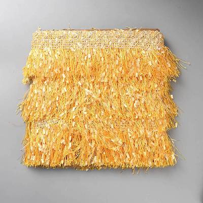 Polyester Tassel Lace Trim Ribbons SRIB-WH0011-295-1
