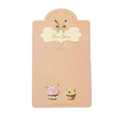 Rectangle Bowknot Earring Display Cards CDIS-P007-H01-1
