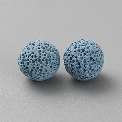 26Pcs Dyed Natural Lava Rock Beads G-WH0031-12A-1