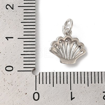 Rack Plating Brass Clear Cubic Zirconia Charms KK-Z056-28P-1