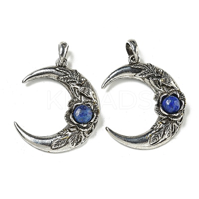 Natural Lapis Lazuli Pendants G-P547-04AS-08-1