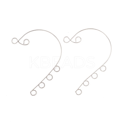 Tarnish Resistant 316 Stainless Steel Ear Cuff Findings STAS-H148-04P-1