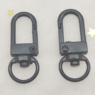 Alloy Swivel Push Gate Snap Clasps LS-PURS-PW0001-424A-1