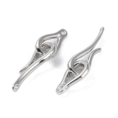 Brass Hook and Eye Clasps LS-KK-B087-18P-1