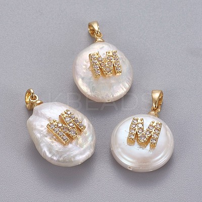 Natural Cultured Freshwater Pearl Pendants X-KK-L187-A-01M-1