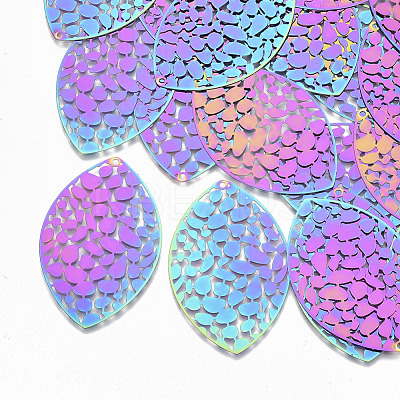 Ion Plating(IP) 201 Stainless Steel Filigree Big Pendants X-STAS-S108-99-1