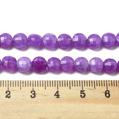 Natural Dyed White Jade Beads Strands G-C179-A6mm-03-1