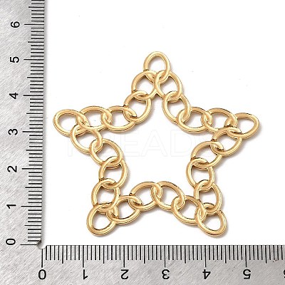304 Stainless Steel Ring Link Big Pendants LS-STAS-B120-02G-1