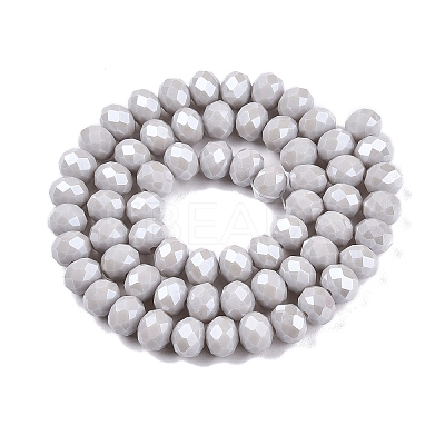 Electroplate Glass Beads Strands EGLA-A044-P8mm-A19-1