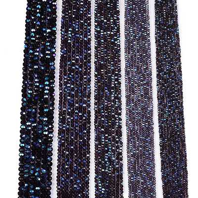 Electroplate Glass Beads Strands EGLA-A044-T6mm-L15-1