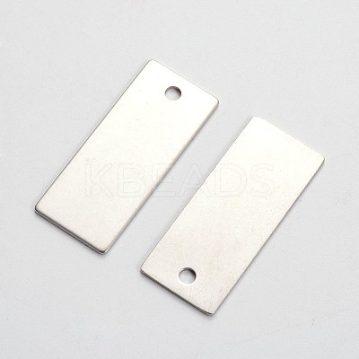 Tarnish Resistant 201 Stainless Steel Stamping Blank Tag Pendants STAS-L166-06-1