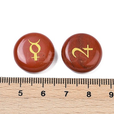 10Pcs 10 Styles Natural Red Jasper Cabochons G-G193-03F-1