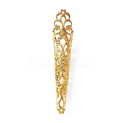 Hollow out Iron Finger Nail Tip Claw Rings AJEW-WH0282-36B-1