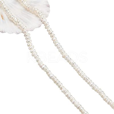 1 Strand Natural Cultured Freshwater Pearl Beads Strands PEAR-NB0001-37-1