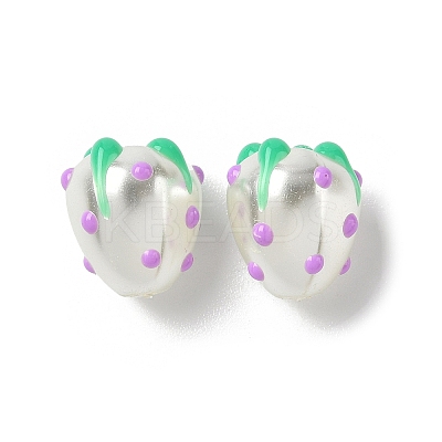 Baking Paint Baking Paint Glass Beads LAMP-Z014-02G-1