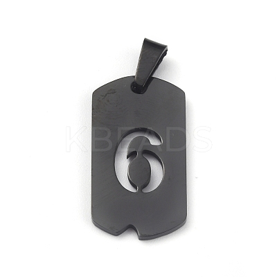 Ion Plating(IP) 304 Stainless Steel Pendants STAS-O127-E06-1