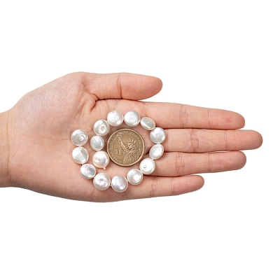 Natural Baroque Pearl Keshi Pearl Beads Strands PEAR-S012-27A-1