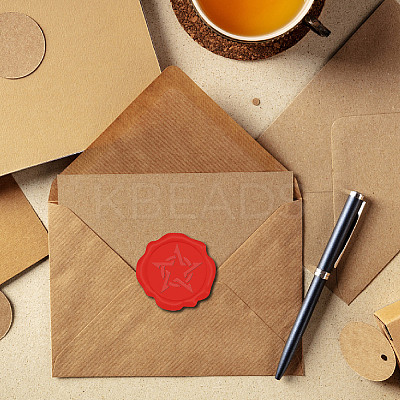 50Pcs Adhesive Wax Seal Stickers DIY-CP0010-16D-1