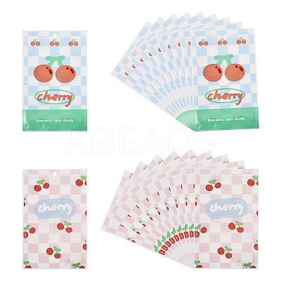 20Pcs 2 Colors Rectangle PET Resealable Packaging Bags ABAG-TA0001-33A-1