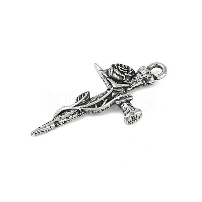 316 Surgical Stainless Steel Pendants STAS-G349-36AS-1