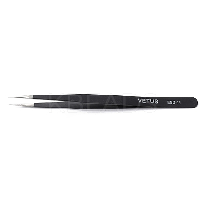 Spray Painted 201 Stainless Steel Beading Tweezers TOOL-G021-04-1