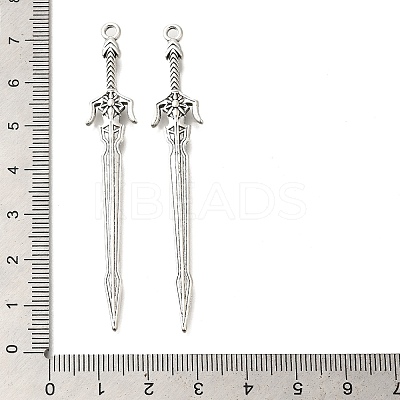 Tibetan Style Alloy Big Pendants FIND-G078-32C-AS-1