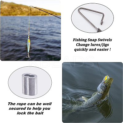 Brass Fishing Snaps Swivels DIY-FH0005-18-1
