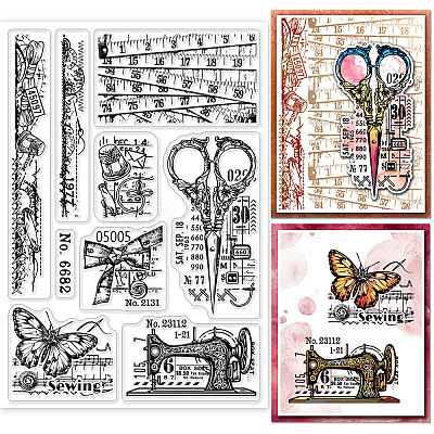 Custom PVC Plastic Clear Stamps DIY-WH0618-0060-1