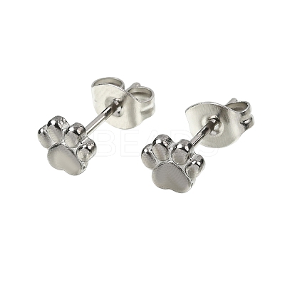 304 Stainless Steel Stud Earrings for Women LS-EJEW-G459-01A-P-1